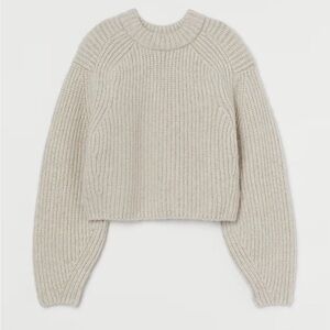 H&M Beige wool alpaca sweater